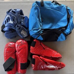 Macho Martial Arts sparring head  gear, gloves, shoes and bag Youth XL